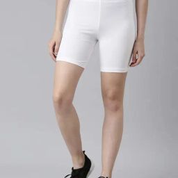 Go Colors! White Cotton Slim Fit Sports Shorts-picture-29
