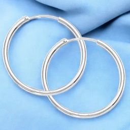 Taraash 925 Sterling Silver Hoop Earrings For Women-image-44