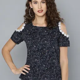 Rare Navy Printed Top-image-50