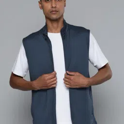 ALCIS Blue Slim Fit Sports Jacket-image-74