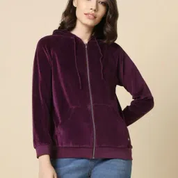 Allen Solly Purple Regular Fit Sweatshirt-36