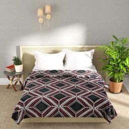 Bianca Nautical Maroon Microfibre 250 GSM Double Bed Blanket-15