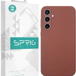Sprig Liquid Silicone Back Cover for SAMSUNG Galaxy S23 FE 5G (Brown)-image-82