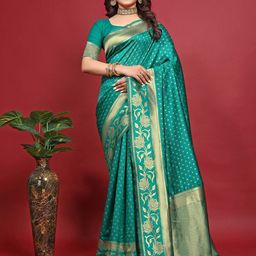 Shriyangan Ethnioc Motifs Woven Design Pure Silk Kanjeevaram Saree-picture-37