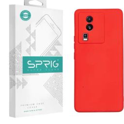 Sprig TPU Matte Back Cover for IQOO Neo 7 5G (Red)-94