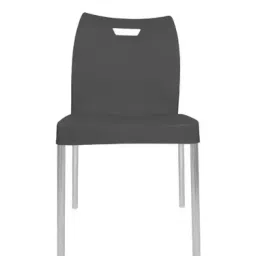 Diya 520 mm Polypropylene Black Max Chair Armless Chair DC- 01-46