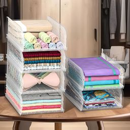 Aura Transparent 6 Pieces Multi-Utility Wardrobe Organisers-19