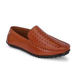 SERVER Men Laser Cuts Slip-On Loafers-image-94