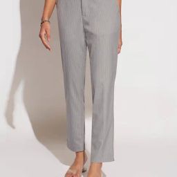 Annabelle by Pantaloons Blue Gray Stripes Trousers-image-77