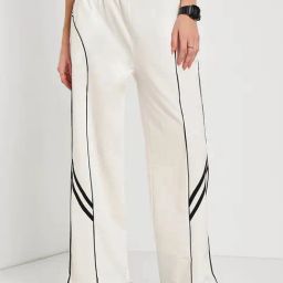 Ajile by Pantaloons Bright White Print Trousers-image-34
