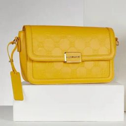 Allen Solly Yellow Textured Free Size Sling Handbag-97