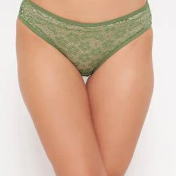 Clovia Green Regular fit Self Design Panties-image-37