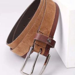 Louis Philippe Brown Leather Casual Belt-image-52