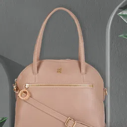 Baggit Pink Solid Half Moon Shoulder Bag-37