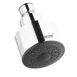 CLINTON 76.2 mm (3 Inch) Round ABS Silver and Black Wall Mount Shower without Arm-image-75
