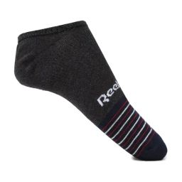 Reebok Grey Striped Large Cotton Low Cut Socks-image-25
