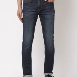 Red Tape Dark Blue Skinny Fit Jeans-image-47