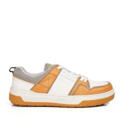 McCoy Men's Mango & White Casual Sneakers-image-4