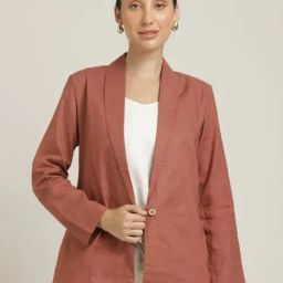 Saltpetre Orange Regular Fit Blazer-picture-22