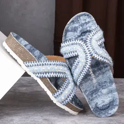 BRISKERS Women Printed Open Toe Flats-image-57