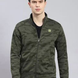 Rock.It Olive Regular Fit Camouflage Sweatshirt-image-1