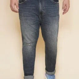 John Pride Blue Regular Fit Distressed Jeans-image-63