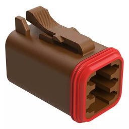 AMPHENOL SINE/TUCHEL AUTOMOTIVE HOUSING, PLUG, 6POS, 13A, BRN, AT06-6S-BRN-image-78