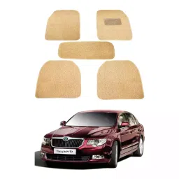 Auto Pearl MA3O259 PVC and Plastic Standard Mat for Skoda Superb 2005 (Beige)-image-6