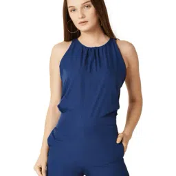 Miss Chase Navy Round Neck Playsuit-picture-15
