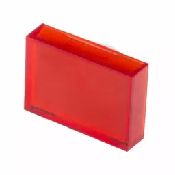 RS PRO Red Rectangular Push Button Lens for Use with ADA16 Series, 7452524-80