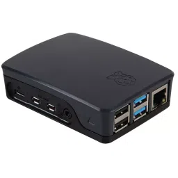 RASPBERRY-PI CASE, ABS, RASPBERRY PI 4 MODEL, PI4B_CASE_BLK/GRY-91