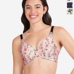 shyaway Pack Of 3 Floral Underwired Lightly Padded T-shirt Bras With All Day Comfort-image-73