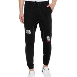 Hypernation Black Regular Fit Cotton Joggers-picture-26