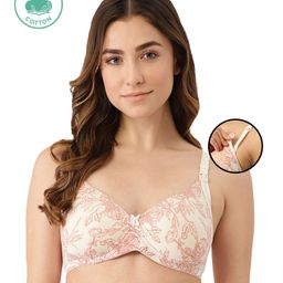 Inner Sense Organic Antimicrobial Padded Non Wired Feeding Bra - Peach-image-20