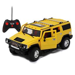 Fiddlerz Remote Control Car 1:16 Scale Rechargeable RC Car with Opening Doors Glowing Headlights (Yellow)-18