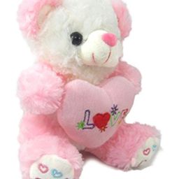 Tickles Sweet I Love You Heart Teddy Stuffed Soft Plush Animal Toy for Kids (Height 18 cm Color: Pink)-picture-6