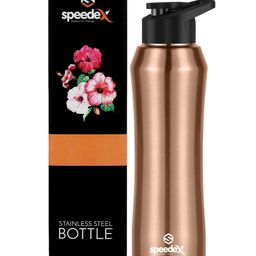 SPEEDEX Glacia Stainless Steel 1 Liter Water Bottle for Men, Woman and Kids (1000 ml Copper Gold Sipper)-image-91