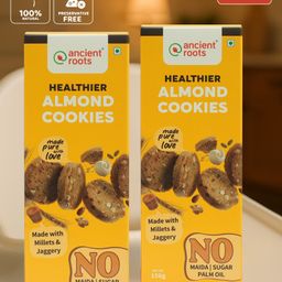 Ancient Roots Almond Cookies |Namkeen Cookies Pack Of 2 ( 150 g Each )-15