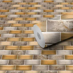 DeCorner Grey & Brown Printed Self Adhesive Wallpaper-picture-22