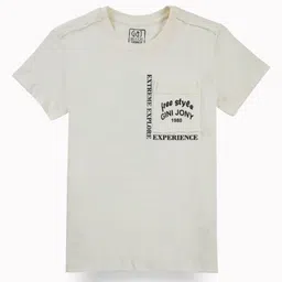 Gini and Jony Boys Printed Applique T-shirt-image-8