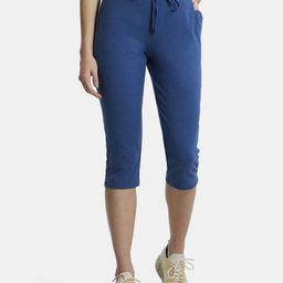 Jockey Super Combed Cotton Elastane Stretch Slim Fit Capri with Side Pockets - 1300-image-95