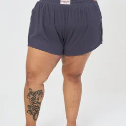 SPIRIT ANIMAL Women Plus Size Mid-Rise Lounge Shorts-picture-7