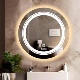 luppra 16x16 Inch Wall-Mounted LED Mirror with Smart Sensor Bathroom Mirror-picture-25