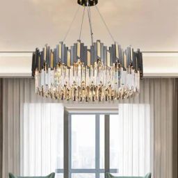 Homesake Gold Metal Crystal Chandelier-image-14