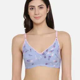 Clovia Blue Non Wired Non Padded Full Coverage Bra-picture-26