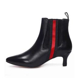 Saint G Ashlyn Black Premium Leather Ankle Boots-picture-31