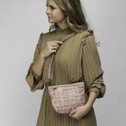 Art N Vintage Carla Blush Pink Leather Textured Small Sling Handbag-picture-21