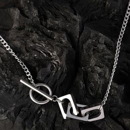 French Accent Men Silver-Plated Chain-12