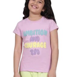 Cantabil Girls Pink Regular Fit Printed Shirt-image-9