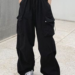 DressBerry Women Relaxed Straight Leg Loose Fit Mid-Rise Trousers-image-28